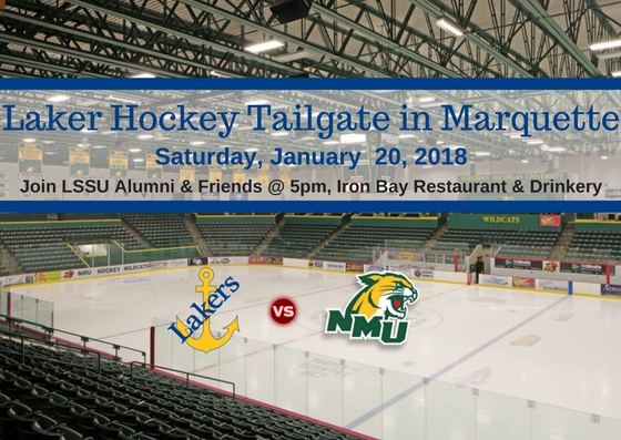 Laker Hockey Tailgate in Marquette, Saturday, January 20, 2018, Lakers at Northern Michigan University